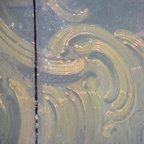 vervuilde beschildering houten plafond schade